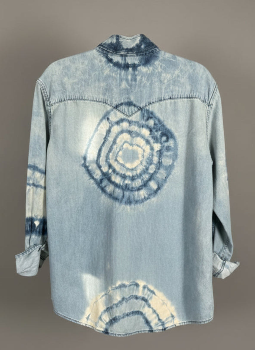 Tie-Dye Levi's Denim Buttondown - Back