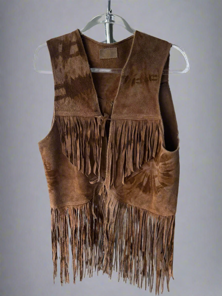 Vintage fringe vest