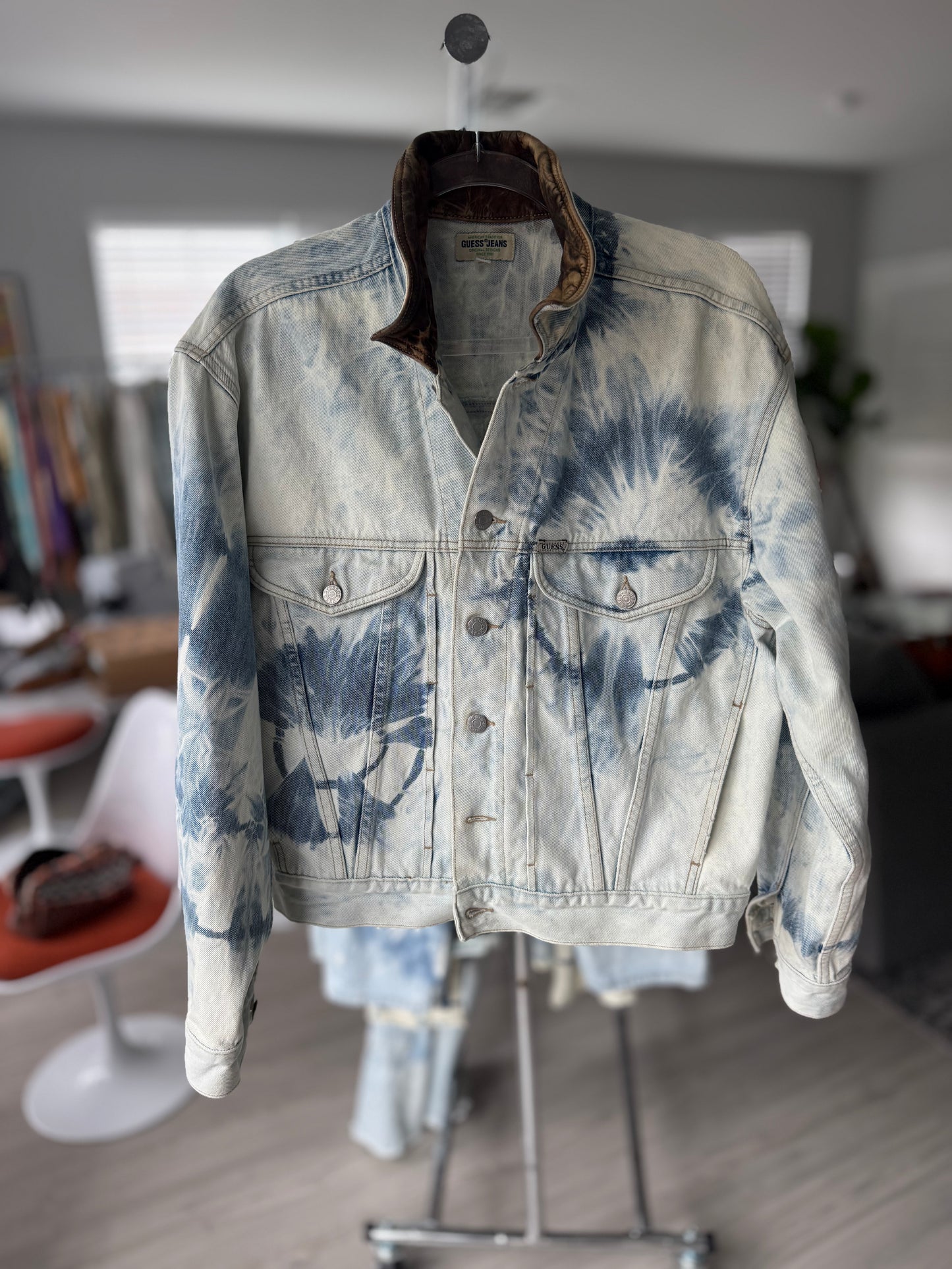 Vintage guess denim jacket - medium