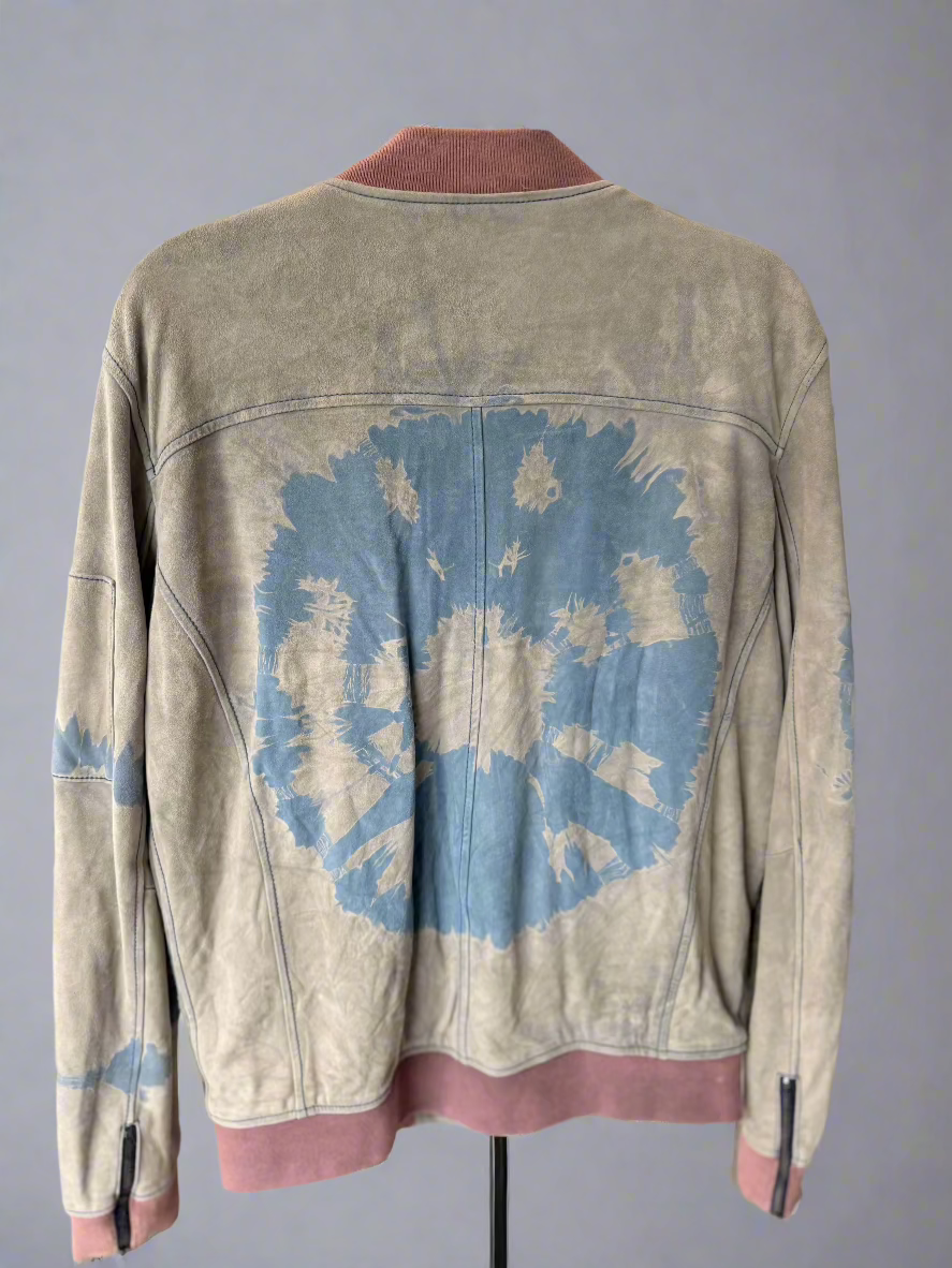 Men's Suede Bomber Jacket