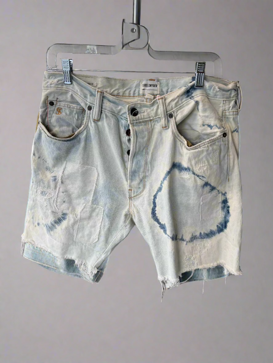 Todd Snyder Patchwork Denim Shorts