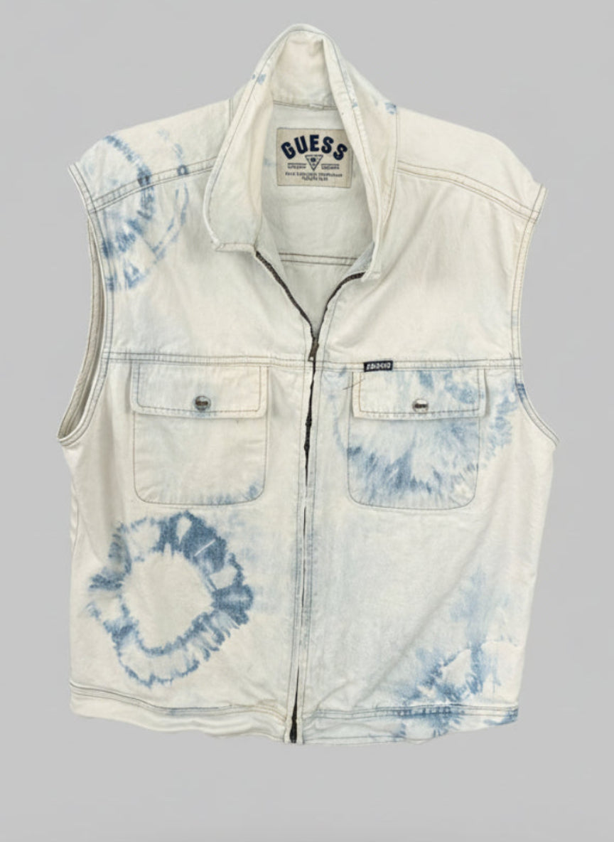 Unisex Vintage Guess Utility Vest - Front